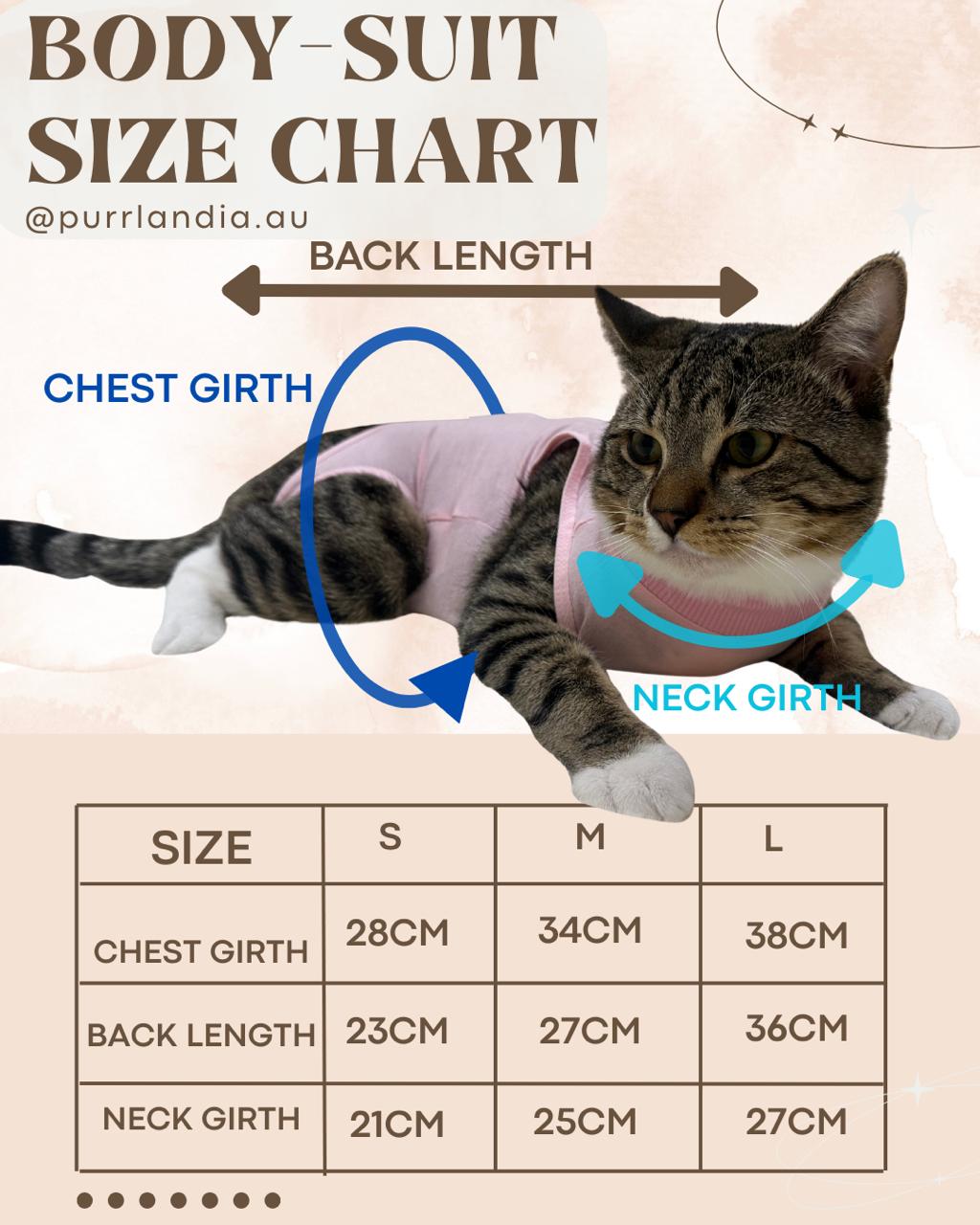 Blush Recovery – Post-Surgery Bodysuit for Cats (Soft cotton, breathable fabric)