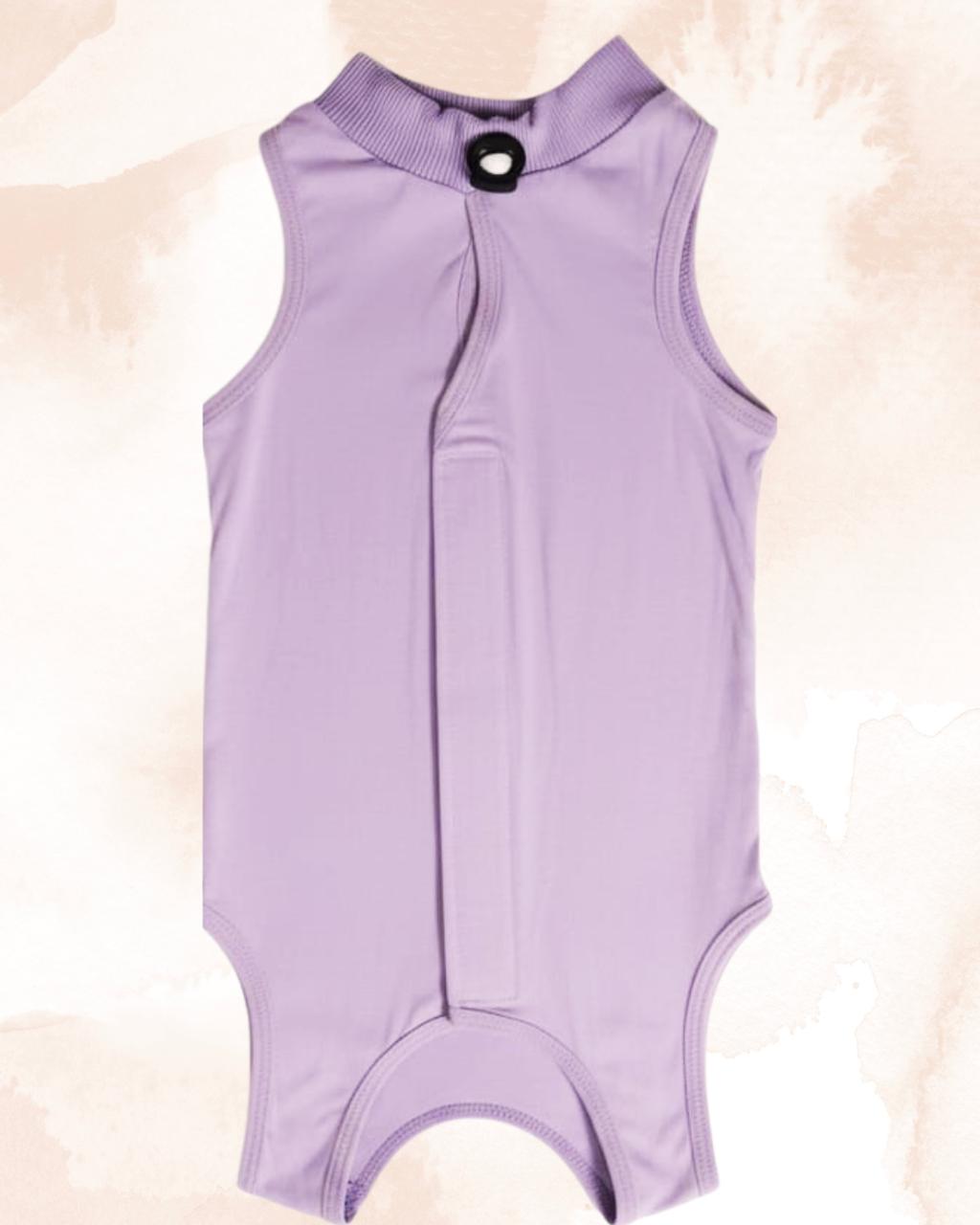 Lavender Cat Recovery Suits – Post-Surgery Bodysuit for Cats (Soft cotton, breathable fabric)